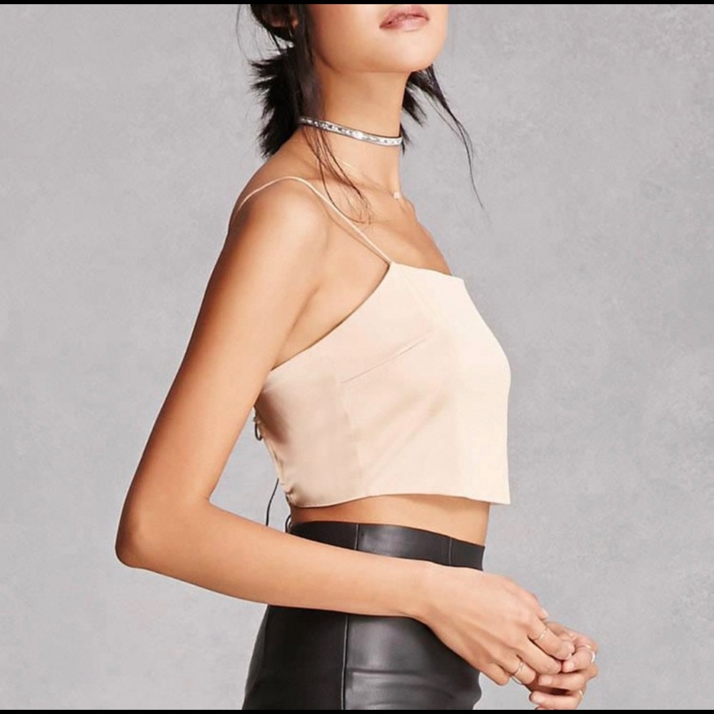 Satin crop top